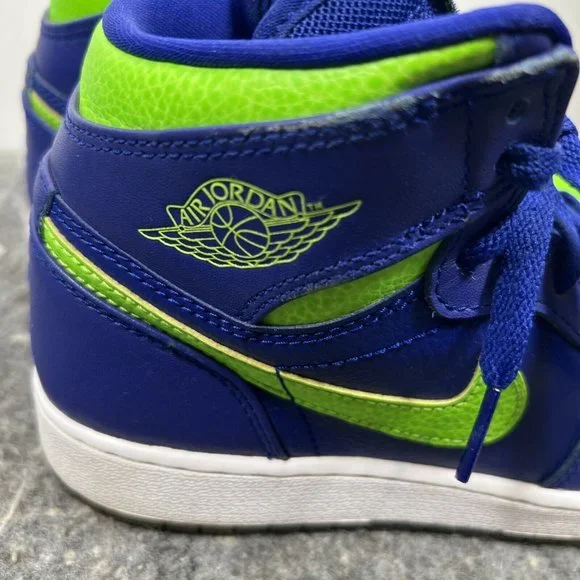 Nike Air Jordan 1 Retro High PS Kids Concord Electric Green Blue 705300-407 4.5Y - Picture 14 of 16